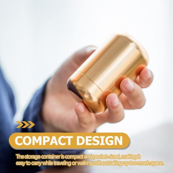 YIDE 2pcs Aluminium Small Portable Condiment Can Sugar Tins Airtight Delicate Container Caddy Home Loose Flour Tank Empty Alloy Storage Red Coffee Metal Travel Sealed Food For Kitchen