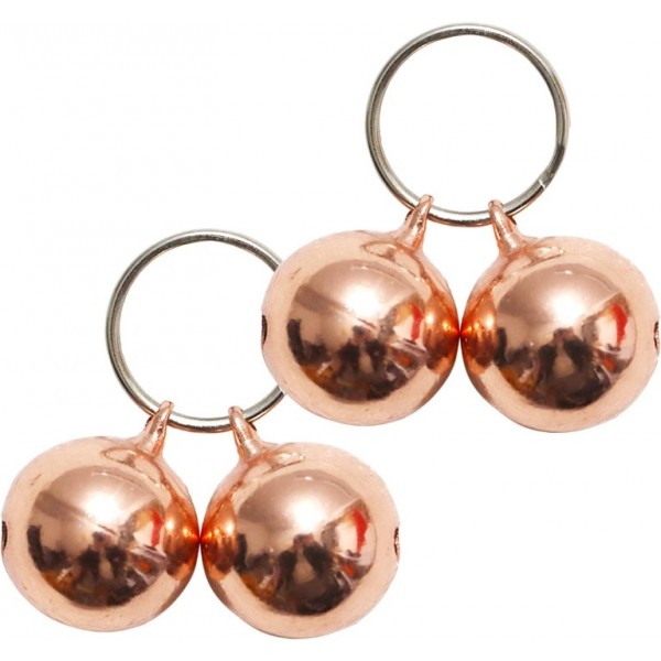 YIDE 4 Pack Cat & Dog Copper Bells - Pet Track...