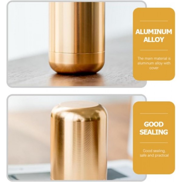 YIDE 2pcs Aluminium Small Portable Condiment Can Sugar Tins Airtight Delicate Container Caddy Home Loose Flour Tank Empty Alloy Storage Red Coffee Metal Travel Sealed Food For Kitchen