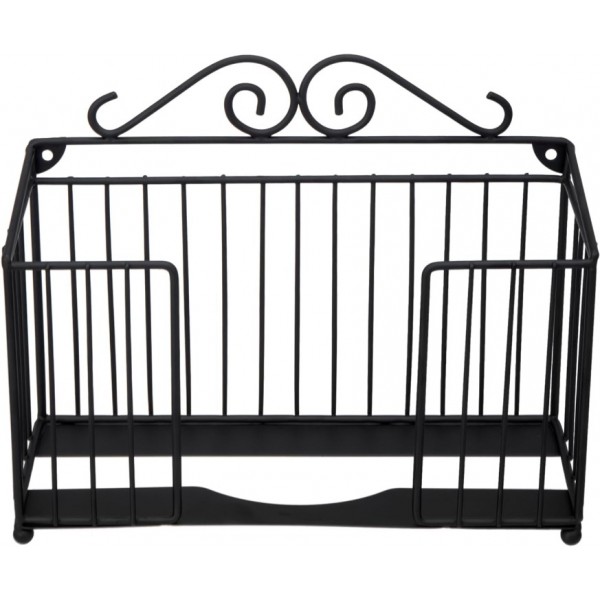 YIDE Modern Black Metal Wire Bathroom Folded Paper...