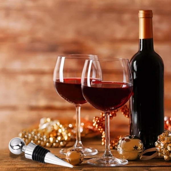 YIDE Wine Stopper Bottle Stopper - Wine Saver, Reusable Wine Corks For Beverage, 4-Pack Silicone Wine Stopper For Gifts, Bar, Holiday Party, Wedding