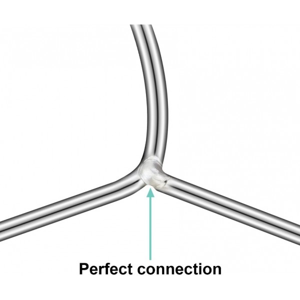 YIDE Wire Hangers 40 Pack Stainless Steel Strong Metal Coat Hanger Clothes 16.5 Inch