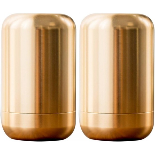 YIDE 2pcs Aluminium Small Portable Condiment Can S...