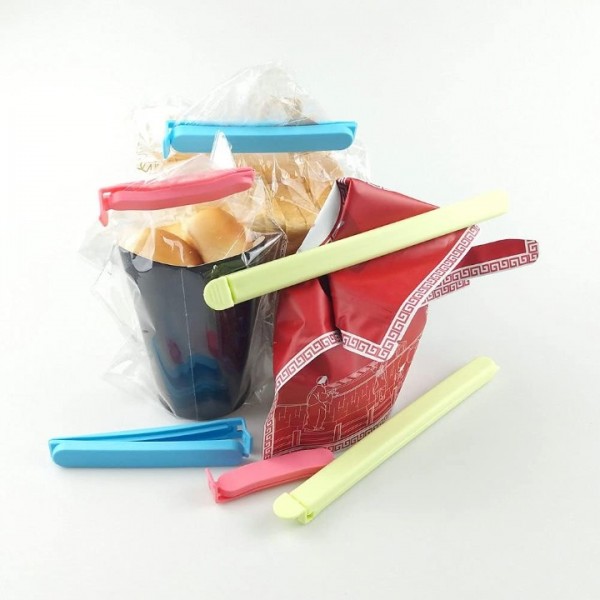 YIDE Plastic Sealing Clips for Food and Snack Bags by YINGFENG, 3-4.5 -7.8inch, Fresh-Keeping Clamp Sealer, Assorted Sizes and Colors(26Pcs)