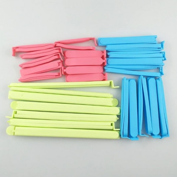 YIDE Plastic Sealing Clips for Food and Snack Bags by YINGFENG, 3-4.5 -7.8inch, Fresh-Keeping Clamp Sealer, Assorted Sizes and Colors(26Pcs)