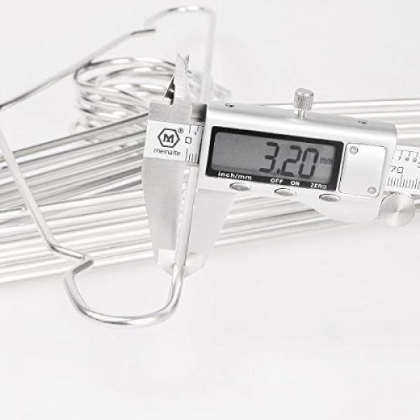 YIDE Wire Hangers 40 Pack Stainless Steel Strong Metal Coat Hanger Clothes 16.5 Inch