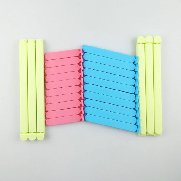 YIDE Plastic Sealing Clips for Food and Snack Bags by YINGFENG, 3-4.5 -7.8inch, Fresh-Keeping Clamp Sealer, Assorted Sizes and Colors(26Pcs)